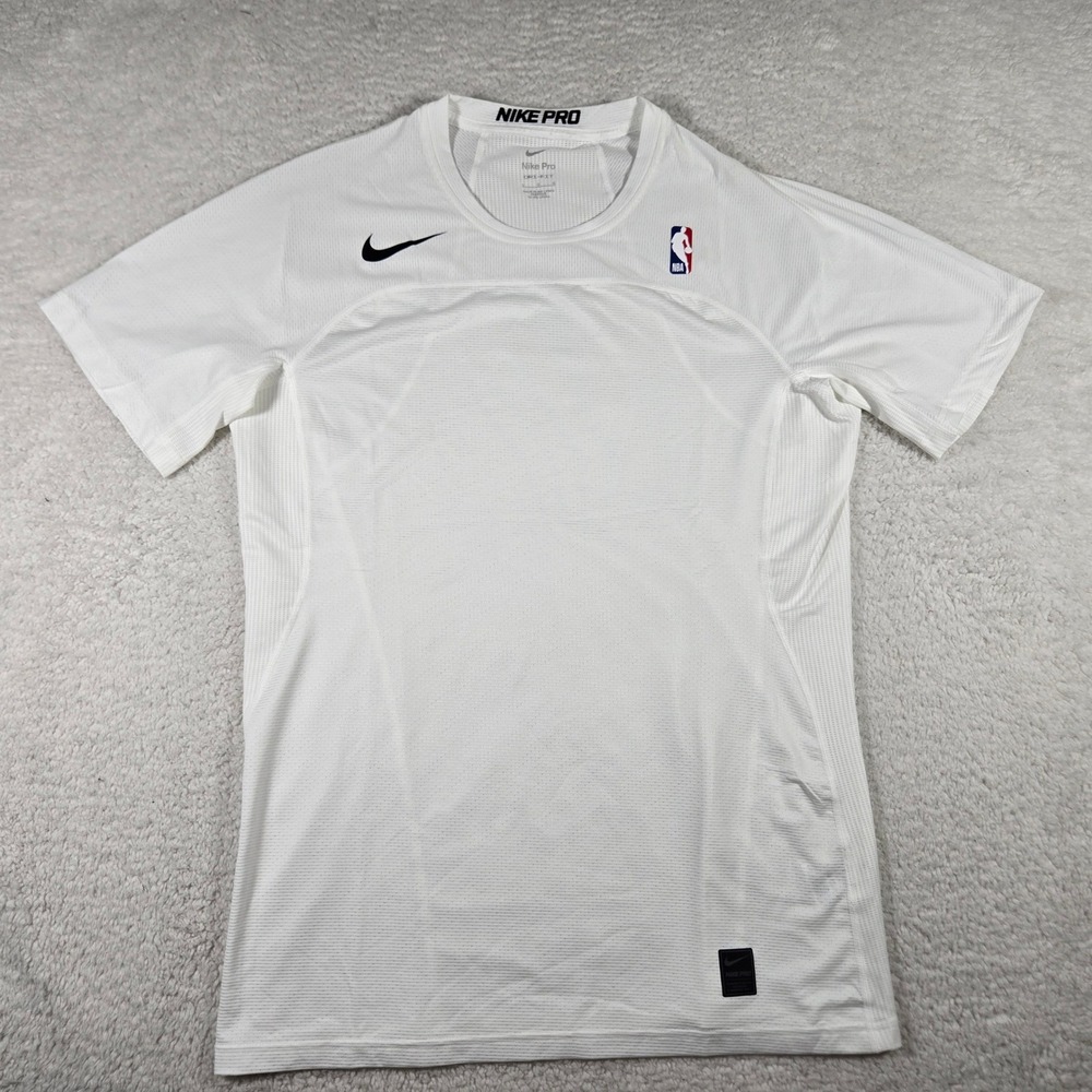 New Nike Pro Hypercool NBA Team Player Issue T-Shirt White Size Large 880810-100